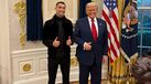 A primeira fotografia de Cristiano Ronaldo e Donald Trump lado a lado na Casa Branca