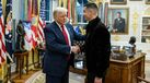 Donald Trump e Cristiano Ronaldo na Sala Oval da Casa Branca