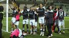 Jogadores do Caldas festejam continuidade na Taça de Portugal