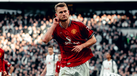 De Ligt celebra com a camisola do Manchester United