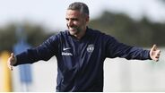 Rui Borges no treino do Sporting