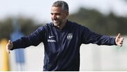 Rui Borges no treino do Sporting esta segunda-feira