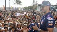 Miguel Oliveira recebido em festa em Portimão para o Mundial de MotoGP