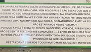 Regras do Pescadores da Costa de Caparica para futebol de formação