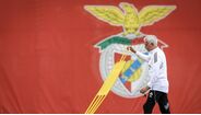 José Mourinho no treino do Benfica