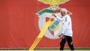 José Mourinho no treino do Benfica