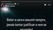 Os stories de Richard Ríos após o Benfica-Casa Pia