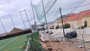 Campo do Botafogo Futebol Clube desaba devido ao mau tempo