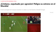 'Sport': «Cristiano foi expulso por agressão. A sua estreia no Mundial está em risco»