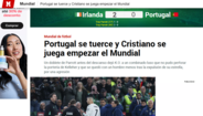 'Marca': «Portugal tropeça e Cristiano arrisca-se a não começar no Mundial»