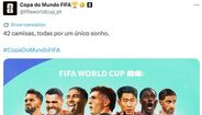 Publicação na página do Mundial