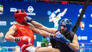 Luta intensa no Mundial de kickboxing WAKO