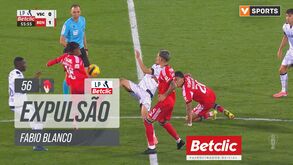 O lance que valeu a expulsão de Blanco diante do Benfica