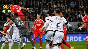 Tomás Araújo marca para o Benfica num jogo contra o V. Guimarães