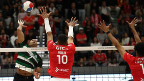 Momento do dérbi entre Benfica e Sporting 