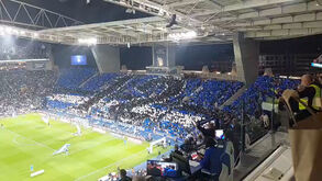 Coreografia especial e a entrada das equipas: os instantes que antecederam o FC Porto-Sp. Braga