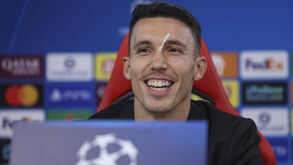 Grimaldo em conferência de imprensa 