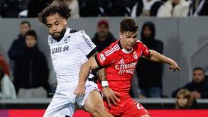Telmo Arcanjo mostrou compromisso defensivo diante do Benfica