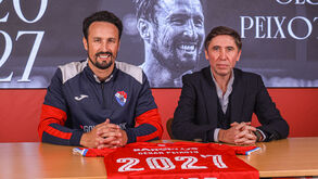 César Peixoto junto ao presidente Rui Silva