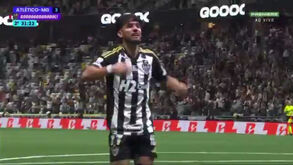 Biel estreia-se a marcar pelo At. Mineiro: o golo que o extremo cedido pelo Sporting marcou ao Bahia 