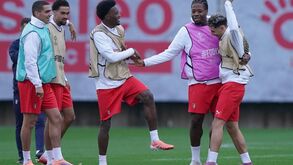 Jogadores do Braga preparam jogo contra o Genk na Liga Europa
