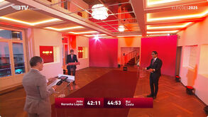 João Noronha Lopes e Rui Costa num debate para as Eleições 2025