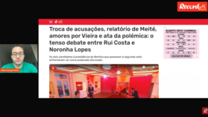 10 Minutos Record: o debate quente entre Rui Costa e Noronha Lopes e Sporting acelera por extremo