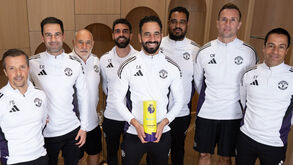 Ruben Amorim e a equipa técnica 