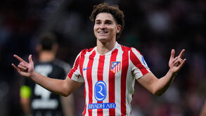 Julián Alvarez é um dos grandes destaques do At. Madrid de Diego Simeone