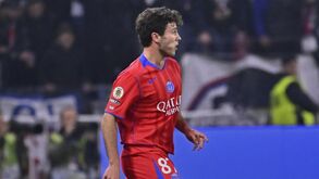 João Neves no Lyon-PSG