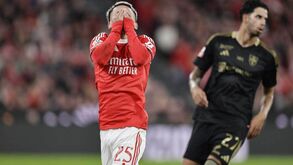 Benfica empata 2-2 com Casa Pia na Liga Betclic; jogador benfiquista lamenta