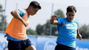 Prpic em treino com Gabri Veiga