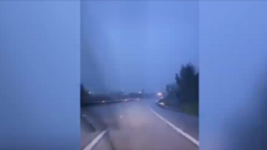 Relâmpagos iluminam A1 no Porto