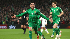 Vitória da Irlanda sobre Portugal na primeira parte do jogo