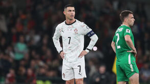 Cristiano Ronaldo foi expulso frente à Irlanda
