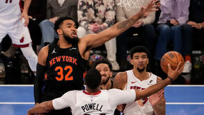 Momento do jogo entre os New York Knicks  e os Miami Heat
