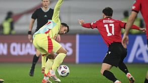 Zubimendi ao serviço de Espamnha frente à Geórgia