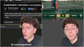Influencer argentino juntou mais de 12 mil pessoas para assistir a um jogo do CS Cascais no YouTube