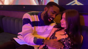 Moumi Ngamaleu, jogador do Dínamo Moscovo, e a ex-namorada Nikki Seey