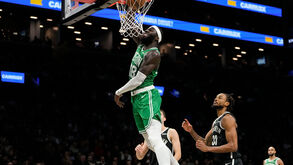 Neemias Queta esteve em destaque na vitória dos Celtics sobre os Nets