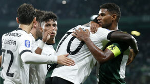 Matheus Reis utilizou a braçadeira na Allianz Cup, no 5-1 ao Alverca