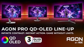 AOC apresenta a linha AGON PRO QD-OLED: contraste infinito e ação instantânea