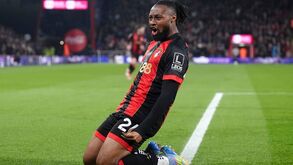 Antoine Semenyo, avançado do Bournemouth, cobiçado por clubes