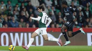 Trincão destaca-se no jogo Sporting - Marinhense