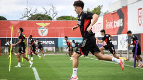 Manu Silva treina com o Benfica após lesão; possível estreia na Champions