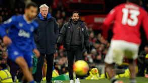 Ruben Amorim irritado com a derrota frente ao Everton