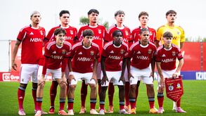 Equipa do Benfica na Youth League defronta o Bayer Leverkusen no Benfica Campus