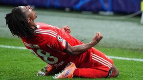 Leandro Barreiro celebra o golo ao Ajax