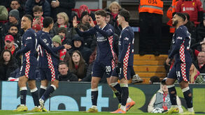 Jogadores do PSV a festejar