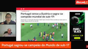 10 Minutos Record: Portugal faz história no Mundial sub-17 e Mourinho prepara novas soluções
